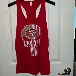 Red 49ers tank top. No holes or stains